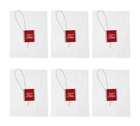 100pcs Drawstring Seal Filter Tea Bags White for Loose Tea, Nylon | Excellent Filtering Effect, Mess-free Steeping, Easy Handling, for Herbal Medicine, Hot Pot Cooking, DIY Scented Tea