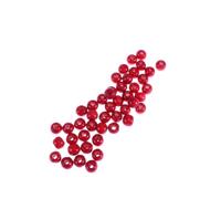 100pcs Dreamcatcher Beads 10mm Red Wooden Round Loose Spacer
