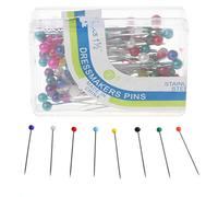 100Pcs Dressmaking Sewing Pin Straight Pins Round for Head Color Pearl Corsage