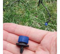 100pcs Drip Filling Accessories Compatible with Standard 1/4 Inch Tubing for Expandable and Modular Irrigation Designs (blue)