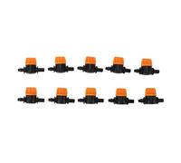 100Pcs Drip Irrigation Switch Valve, Pipe Barb Valve Mini Irrigation Misting Tube Valve for Outdoor Garden Irrigation Pipe Hose