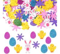 100PCS Easter Foam Stickers,Creative Art Supplies & Decorations,Craft and Card Making