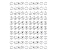 100Pcs Easy Fix Washers, Tile Backer Board Washers, Galvanized Iron Fixing Washers, Insulation Metal Washers for Secure Insulation Heat Plate Backer Boards Six-Hole Gasket