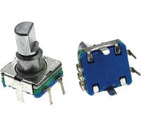 100PCS EC11 Rotary Encoder Code Switch 20 Position with Switch 5Pin Handle Length 12.5mm Half Shaft Type