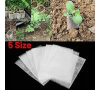 100pcs Eco Friendly Non Woven Grow Pots for Vegetables Herbs Flowers and Small Fruits with Natural Decomposition Properties (7x9cm)