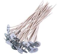 100pcs ECO12 Wicks for Soy Candles, 8 inch Pre-Waxed Candle Wick for Candle Making,Thick Candle Wick with Base