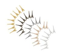 100pcs Eiffel Tower Charms Vintage Alloy Pendants for Jewelry Making DIY Craft Supplies Antique and for Necklaces Keychains and Bracelets