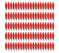 100PCS Electric Test Clip Battery Charger Clamp, Electrical Assortment Charging Clip with Large Opening and Strong Crimping Force for Power Testing, Automotive, Welding (Red)