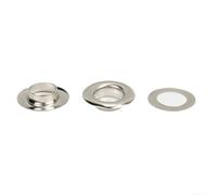100pcs Electroplated Sewing Eyelets for Heavy Fabric Projects Including Jeans Leather Tarps Canvas Tents Banners and Outdoor Applications (10 * 18 * 6)