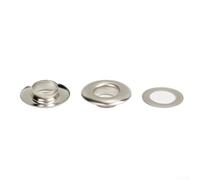 100pcs Electroplated Sewing Eyelets for Heavy Fabric Projects Including Jeans Leather Tarps Canvas Tents Banners and Outdoor Applications (10 * 17 * 10)