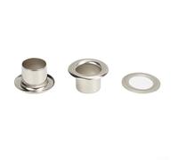 100pcs Electroplated Sewing Eyelets for Heavy Fabric Projects Including Jeans Leather Tarps Canvas Tents Banners and Outdoor Applications (10 * 17 * 7)