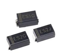 100PCS ES1D ES1G ES1J ES1M ES2D ES2G ES2J ES2M DO-214AC 1A 200V 400V 600V 1000V Rectifier(ES2J SMA)