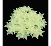 100pcs Estrellas Que Brillan En La Oscuridad, Calcomanías De Estrellas Brillantes Para Techo, Decoración De Habitación Infantil, Decoración De Pared, Regalos De Navidad De