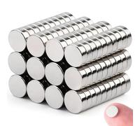 100PCS Extra Strong Neodymium Magnets 6x2mm, Small Round Mini Magnets for Magnetic Boards, Refrigerators, Whiteboards, Crafts, Bulletin Boards, Kitchens, DIY Projects, and Office Use