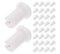 100pcs Eyelash Glue Bottle Nozzle Needles Pp Stainless Steel White