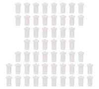 100pcs Eyelash Glue Bottle Nozzle Needles White Pp Stainless Steel