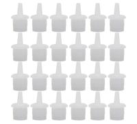 100pcs Eyelash Glue Bottle Plug Abs Replacement Stopper White
