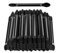 100PCS Eyeshadow Applicator, Disposable Eyeshadow Applicator, Dual Side Sponge Eye Shadow Applicators, Professional Eye Makeup Brushes, Flat Handle Cosmetic Tools
