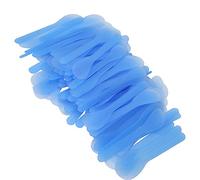 100PCS Facial Mask Spatula, DIY Plastic Mask Spoon Stick - Cosmetic Mask Applying Tool, Smooth Touch, Ergonomic Handle, for Facial Mask & Cream Application, Curve - Fitting Design