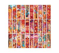 100PCS Fall Bookmarks Style Student Gifts Decoration Landscape Reading Book Page Marking Cards for Study