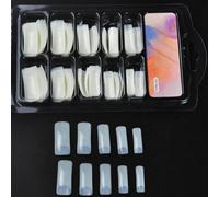 100Pcs False Short French Tips Long Fake Nails Art Acrylic Artificial Stick On