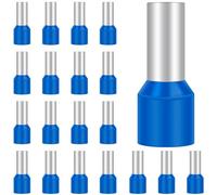 100Pcs Ferrules 16.0mm², Hanibos Insulated Bootlace Ferrule Wire Terminal Ferrules Crimp Connector Blue Cord Pin End Terminals Crimp Ferrules Wire Connector E16-12
