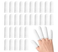 100PCS Finger Bandage Tubular,Cotton Finger Cots,Cotton Thumb Protector,Reusable,Breathable,for Work Kitchen Gardening and Crafting Fingers Protection,Wound Protection