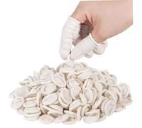 100Pcs Finger Cots Wear-Resistant Waterproof Practical Thickened Latex Finger Cots Multipurpose Fingertip Thumb Protector for Home Work
