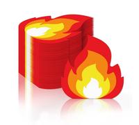 100Pcs Fire Shaped Paper Napkins Flame Party Napkins Fire Pattern Decor for Firefighter Themed Events, Halloween Decorations, Birthday Gatherings, Camping Trips, BBQ Cookouts, Pentecost Decorations