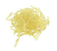 100PCS Fish Type Needle Threader, Plastic Sewing Machine Needle Threader with Stainless Steel Hook, Portable Embroidery Threading Tool for Seniors and Low Vision Users, Universal F (Yellow)