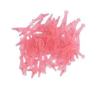 100PCS Fish Type Needle Threader, Plastic Sewing Machine Needle Threader with Stainless Steel Hook, Portable Embroidery Threading Tool for Seniors and Low Vision Users, Universal F (Pink)