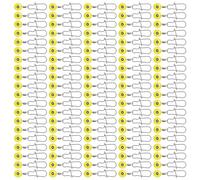 100pcs Fishing Float Connector Floating Stop Space Bean Sliding Swivel Line Sink Slide Accessories Fishing Accessories