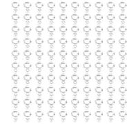 100Pcs Fishing Pellet Bands, Elastic Transparent Bait Bands for Carp Fishing, Highly Durable Boilie Rings for Hair Rig Setup (M)