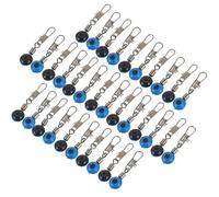 100pcs Fishing Sinker Slide Connector with Swivels and Snaps for Sea