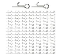 100pcs Fixed Hook Connector Assist Rigs Hook Connecting Pin Needle Soft Fishing Lures Baits Stingers Fishing Tackle Accessories