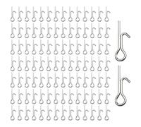 100pcs Fixed Hook Connector Soft Fishing Lures Baits Stingers Hook Connecting Pin Needle Assist Rigs Fishing Tackle Tool