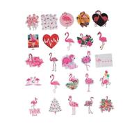 100Pcs Flamingo Stickers Paper Washi Decals, Self Adhesive Luggage Case | Leaves No Residue, Easy to Peel Off, Multipurpose, for Suitcase, Water Bottle, Scrapbooking and Animal Themes