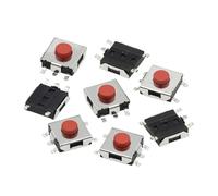 100PCS Flat Red SMD 5Pin 6x6 Tact Push Button Switch 6 * 6 * 3.1MM Micro Switch 6x6x3.1mm