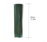 100pcs Flexible Flower Rods for Arts and Crafts, Plastic Stems for Wreath Making and More (C)