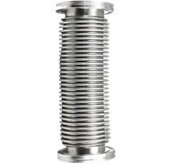 100pcs Flexible Stainless Steel Bellows - Quick Flange Vacuum Pipe Clamp Fitting - 304 Stainless Steel Extension Joint(100mm)