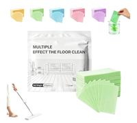 100PCS Floor Cleaning Tablets - Multi Surface Cleaner, Dissolvable Cleaning Tablets, Multi-Surface Antibacterial Cleaner for Hardwood, Tile & Laminate (Green)