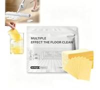 100PCS Floor Cleaning Tablets Multi-surface Cleaner, Floor Polish, Decontamination & Fragrance Cleaning Tablets, Dissolvable Floor Cleaning Sheets, Concentrated Cleaner for Hardwood & Tile (Yellow)