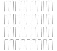 100pcs Floral Pins Plant Stem Fixing Silver Zinc Alloy U Shaped