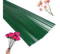 100pcs Floral Wire Stems,FlorisWire StemsFlexible Flower Green FloralWire Bouquet Wire Craft Decorative for Handmade DIY,Floral Arrangements and Corsage Decoration