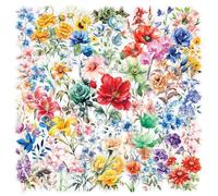 100Pcs Flower Theme Sticker, Aesthetic Sticker, in k Flower