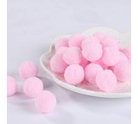 100Pcs Fluffy Assorted Pom Poms Balls for DIY Creative Crafts Decorations (3cm-Pink)
