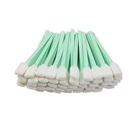 100Pcs Foam Cleaning Swab Cleaning Bud Swabs Sponge Flat Stick Square Tip for Inkjet Printer Print Head, Camera Optical Lens Optical Equipment
