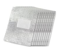 100pcs Foil Nail Remover Pads for Gel Polish, Silver