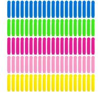 100Pcs Food Bag Clips, 7cm Plastic Sealing Clips for Kitchen Storage & Freezer Bags, Reusable Storage Hacks & Kitchen Gadgets to Keep Snacks, Bread, Toastie, Coffee Fresh