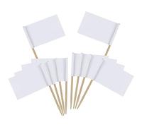 100pcs Food Labels for Buffet,Food Flags,Party Food Labels,Blank Toothpick Flags Kraft Paper Food Labels (3.5 * 2.5cm) Fruit Picks for Party Food